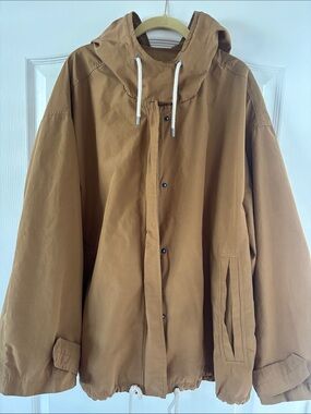 Old Navy Women’s Anorak Utility Hooded Jacket - Dark Tan SIZE 3X